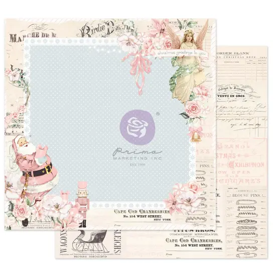 Prima Marketing Inc Christmas Sparkle Collection 12x12 Sheet - Winter Sparkle -, 12"x12" W/ Foil Detail 655350997656 (10 SHEETS) {1}