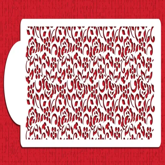 Chantilly Lace Cake Stencil #2 | C853 by Designer Stencils | Stencils for Royal Icing, Airbrush, Dusting Powder | {1}