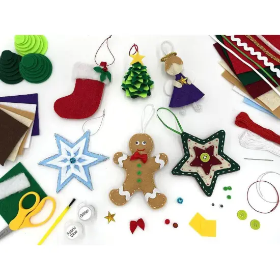 Christmas Felt Ornaments - Kids Holiday Arts and Crafts Box {1}
