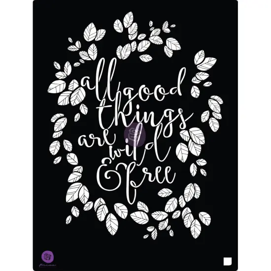 Prima Marketing Inc 8x10 Stencil - Wild And Free 655350587161 {1}