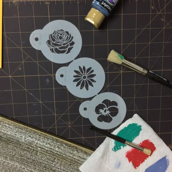 Garden Flowers Cookie Stencil Set | C737 by Designer Stencils | Cookie Decorating Tools | Baking Stencils for Royal Icing, Airbrush, Dusting Powder | Reusable Plastic Food Grade Stencil for Cookies | Easy to Use & Clean Cookie Stencil {4}