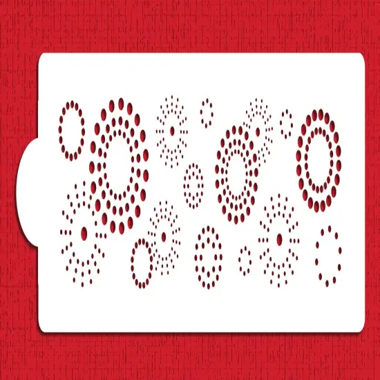 Starburst Cake Stencil Side | C753 by Designer Stencils | Cake Decorating Tools | Baking Stencils for Royal Icing, Airbrush, Dusting Powder | Reusable Plastic Food Grade Stencil for Cakes | Easy to Use & Clean Cake Stencil {4}