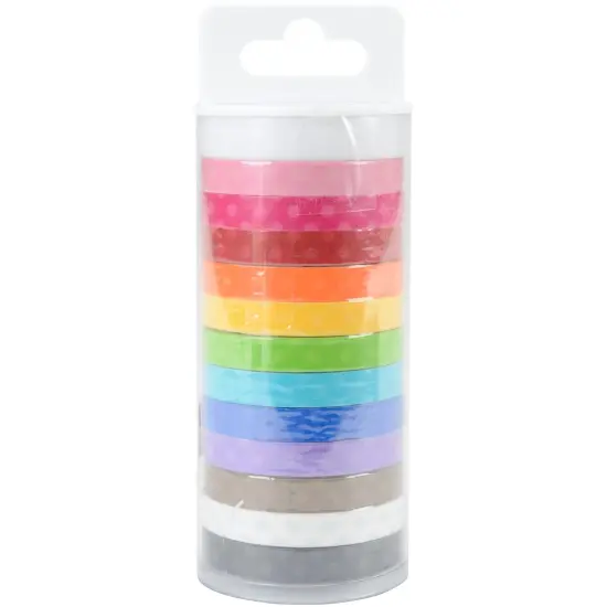 Doodlebug Monochromatic Washi Tape 8mmx12yds 12/Pkg {1}