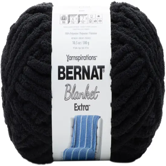 (Pack of 2) Bernat Blanket Extra Yarn-Black {1}