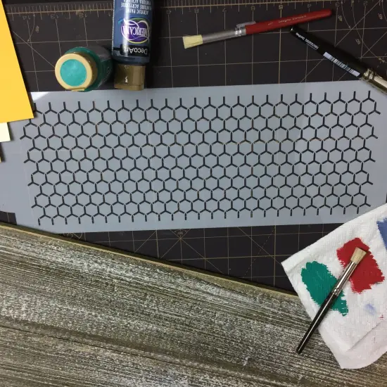 Honeycomb Cake Stencil Side | C773 by Designer Stencils | Cake Decorating Tools | {5}