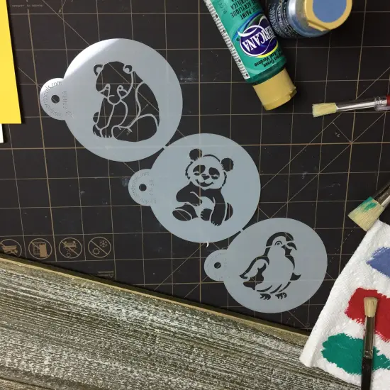 Penguin, Panda and Polar Bear Cookie Set | C783 by Designer Stencils | Cookie Decorating Tools | {4}