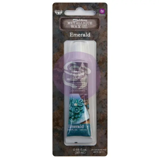 Prima Marketing Inc Art Alchemy - Metallique Wax - Emerald - 1 Tube, 20Ml 655350968397 {1}