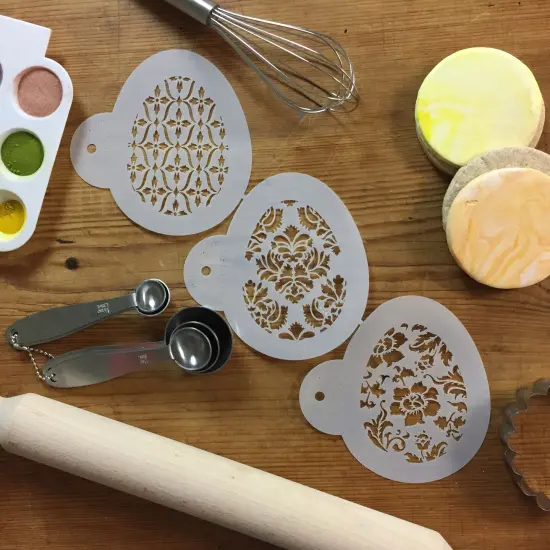 Chic Easter Eggs Cookie Stencil | C813 by Designer Stencils | Cookie Decorating Tools | {4}