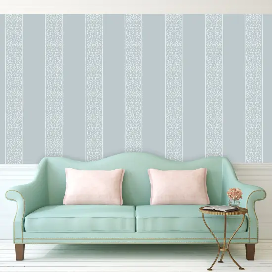 Wallpaper Stripe Wall Stencil | 3265 by Designer Stencils | Pattern Stencils | Reusable Stencils for Painting | Safe & Reusable Template for Wall Decor | Try This Stencil Instead of a Wallpaper | Easy to Use & Clean Art Stencil Pattern {2}