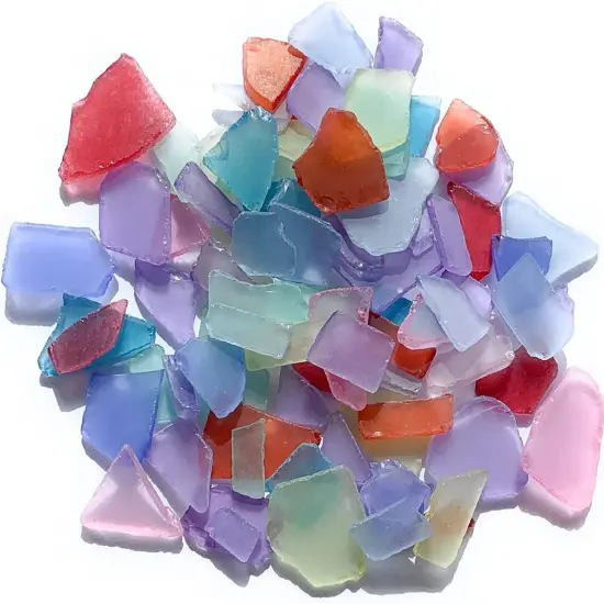 Sea Glass 11 Ounces Assorted Mix Sea Glass - Bulk Seaglass Pieces for Beach Decor & Crafts {4}
