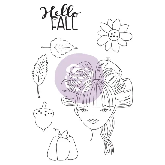 Prima Marketing Inc Julie Nutting Doll Stamp - Rebecca - 1 Stamp 5.25x8In Sheet Size 655350913212 {1}