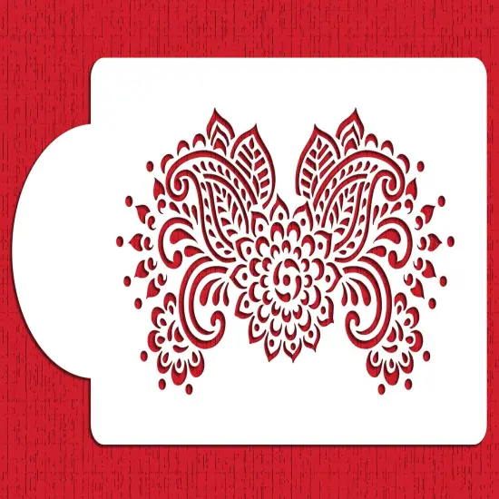 Chelsea Cake Stencil Tier #1 | C856 by Designer Stencils | Cake Decorating Tools | Baking Stencils for Royal Icing, Airbrush, Dusting Powder | Reusable Plastic Food Grade Stencil for Cakes | Easy to Use & Clean Cake Stencil {5}