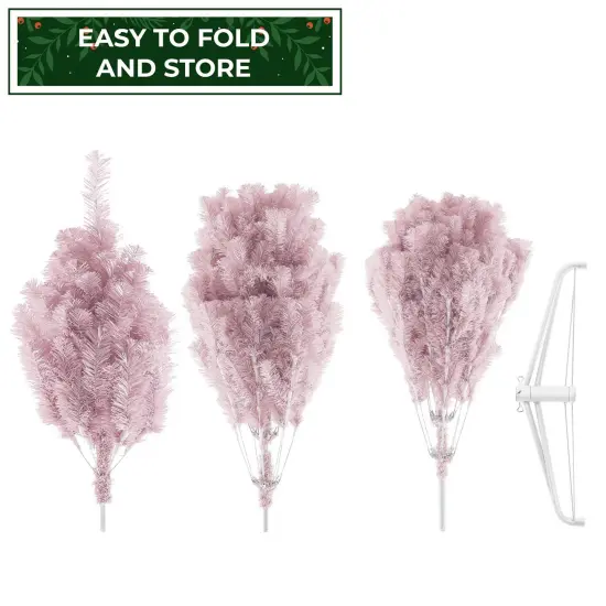 Casafield Spruce Artificial Holiday Christmas Tree&nbsp;with Sturdy Metal Stand {6}