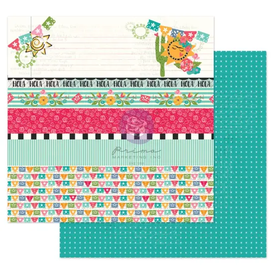 Prima Marketing Inc Julie N Solecito Collection 12x12 Sheet - Hola Bonita -, 12"x12" With Foil Detail 655350913380 (10 SHEETS) {1}