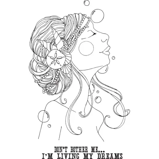 Prima Marketing Inc Sirena Bloom Cling Rubber Stamps, 8x6 - 655350980344 {1}