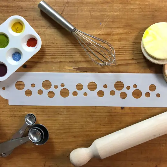 Floating Bubbles Companion Cake Stencil | C703 by Designer Stencils | Cake Decorating Tools | {3}