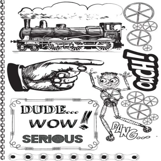 Prima Marketing Inc Cling Stamp 4x6- Craftman 655350559328 {1}