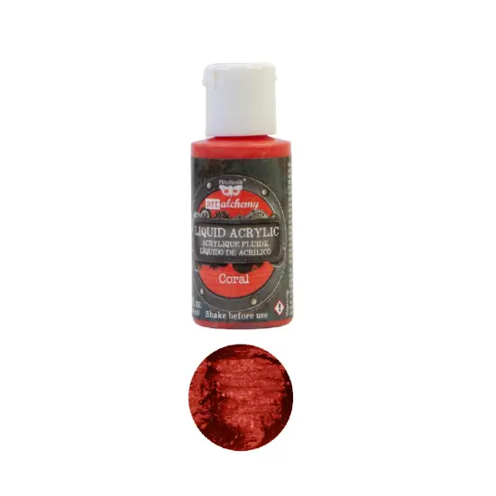 Art Alchemy - Liquid Acrylics - Coral - 1 bottle, 30ml {1}