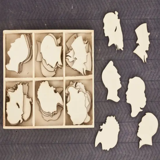 Prima Marketing Inc Wood Icons In A Box- Silhouette 655350570156 {1}