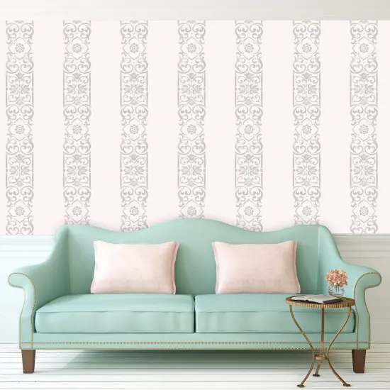 Vertical Scroll Wall Stencil | 3386 by Designer Stencils | Pattern Stencils | {3}
