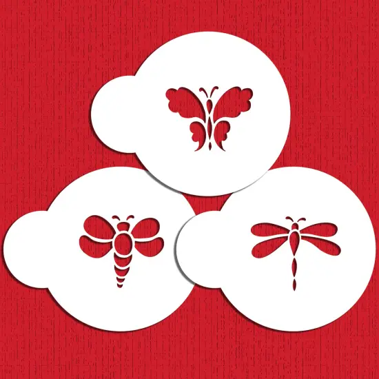 Mini Bugs Cookie Stencil Set: Bumble Bee, Dragonfly, Butterfly | C727 by Designer Stencils | Cookie Decorating Tools | {5}