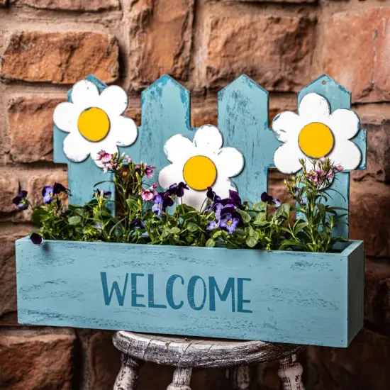 19.5 in. Unfinished Wooden Fence Shape {6}