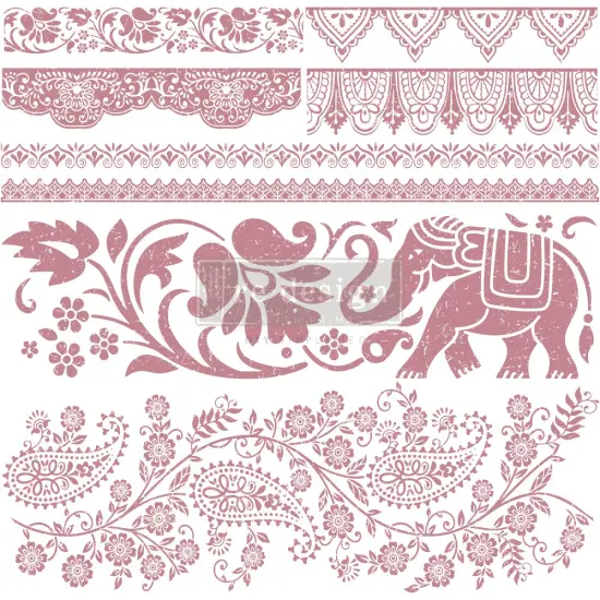 Redesign Decor Stamp - Bohemian Dreamer 12"x12" (8 pcs) {1}