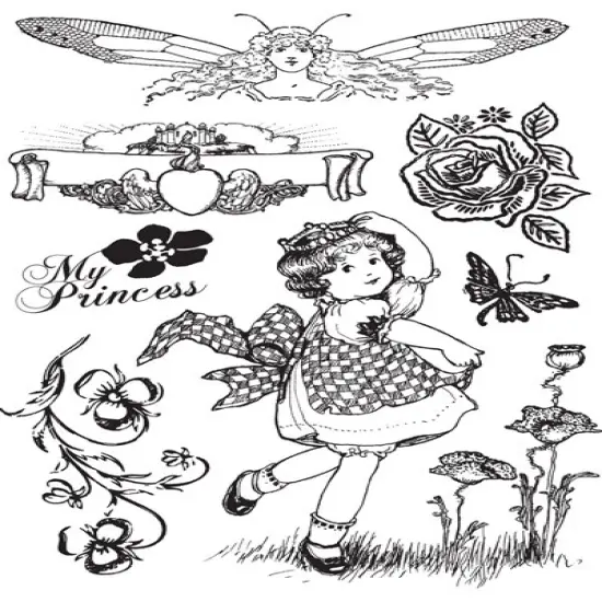 Prima Marketing Inc Cling Stamp - Princess 655350951078 {1}