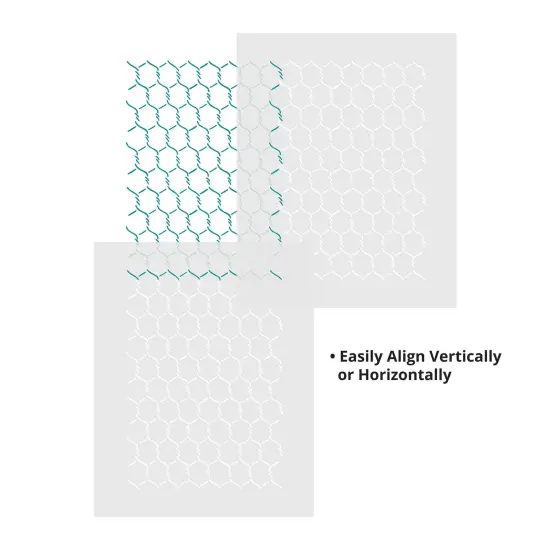 Small Chickenwire Wall Stencil | 2754 by Designer Stencils | Pattern Stencils | Reusable Stencils for Painting | Safe & Reusable Template for Wall Decor | Try This Stencil Instead of a Wallpaper | Easy to Use & Clean Art Stencil Pattern {3}