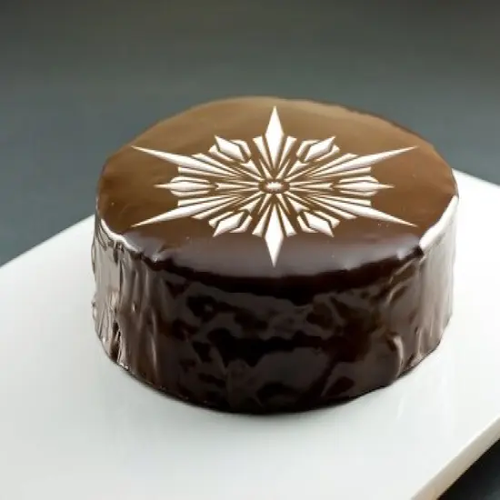 Large Crystal Snowflakes Cake Stencil #3 | C744 by Designer Stencils | Cake Decorating Tools | {2}