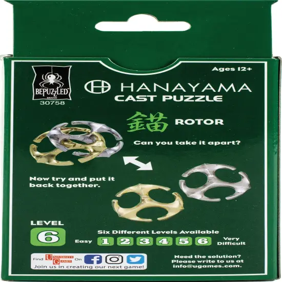 BePuzzled Hanayama Cast Puzzle-Rotor Level 6 {5}