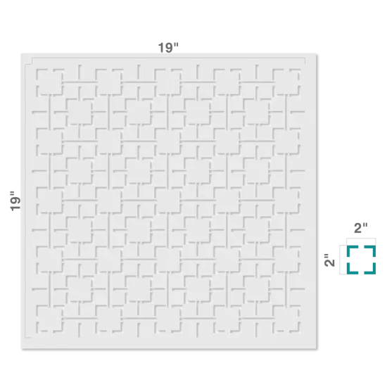 Contemporary Lattice Wallpaper Wall Stencil | 3649 by Designer Stencils | Pattern Stencils | Reusable Stencils for Painting | Safe & Reusable Template for Wall Decor | Try This Stencil Instead of a Wallpaper | Easy to Use & Clean Art Stencil Pattern {3}