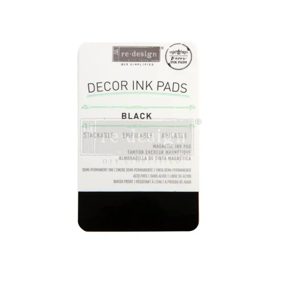 Redesign With PrimaRedesign Decor Ink Pad - Black - Magnetic Ink Pad / Ink655350651312 {1}