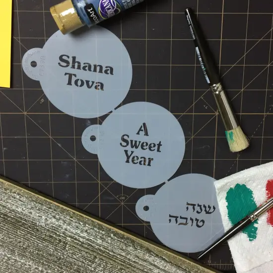 Shana Tova Cookie Stencil | C739 by Designer Stencils | Cookie Decorating Tools | {4}