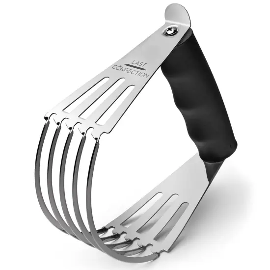Last Confection Pastry Blender Dough Cutter - Soft Grip Handle & Stainless Steel Blades - Professional Flour Mixer for Pasta, Pie Crust and Cake {1}