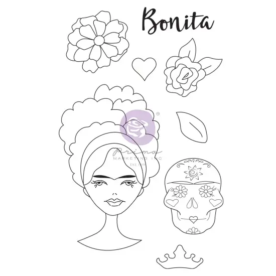 Prima Marketing Inc Julie N Doll Stamp - Marygold - 8 Pcs 655350913533 {1}