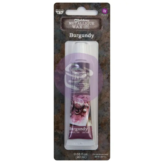 Prima Marketing Inc Art Alchemy - Metallique Wax - Burgundy - 1 Tube, 20Ml 655350968373 {1}