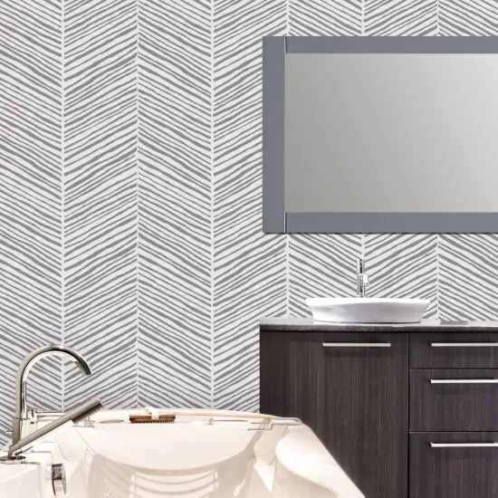 Embossing Handpainted Chevron Wall Stencil | 3757E by Designer Stencils | Pattern Stencils | Reusable Stencils for Painting | Safe & Reusable Template for Wall Decor | Try This Stencil Instead of a Wallpaper | Easy to Use & Clean Art Stencil Pattern {4}