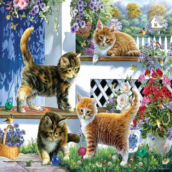 Sunsout Sunny Veranda 500 pc Jigsaw Puzzle 61930 {1}