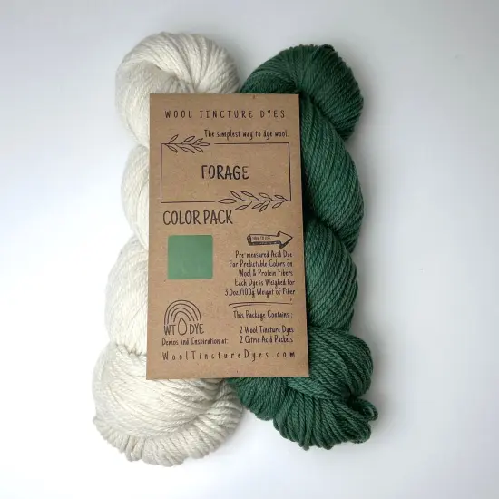 Wool Tincture Dye Color Packs Forage {1}