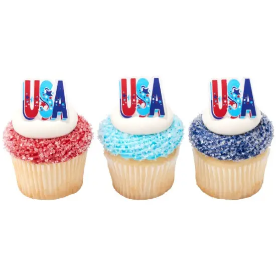 USA Cupcake Rings 24ct {2}
