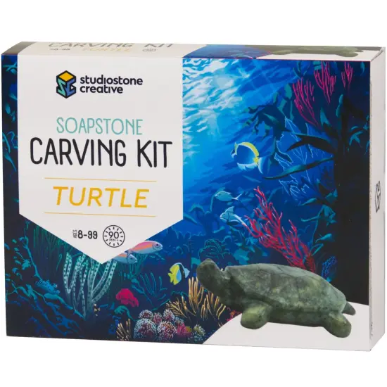 Mothers Day Gift- Turtle Soapstone Carving Kit {1}