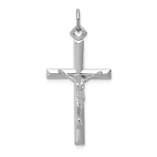 Sterling Silver Crucifix Charm Jewerly 36mm x 18mm {1}