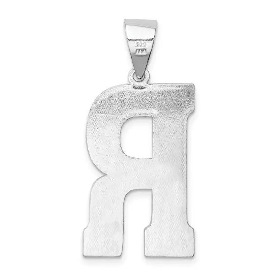 Sterling Silver Initial R Charm Jewerly 35mm x 15mm {3}