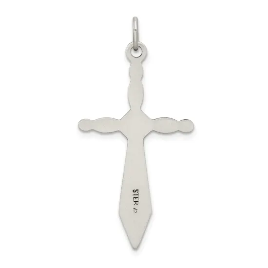 Sterling Silver Cross Charm Jewerly 38mm x 21mm {3}