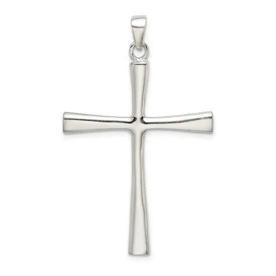 Sterling Silver Cross Charm Religious Jewelry 44mm x 29mm {3}