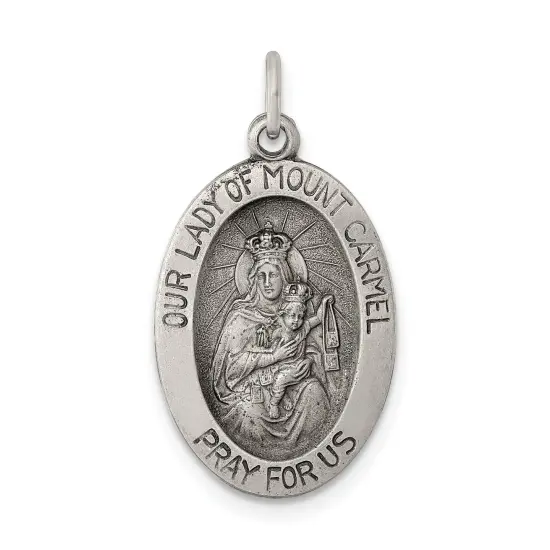 Sterling Silver Our Lady of Mt.carmel Medal {1}