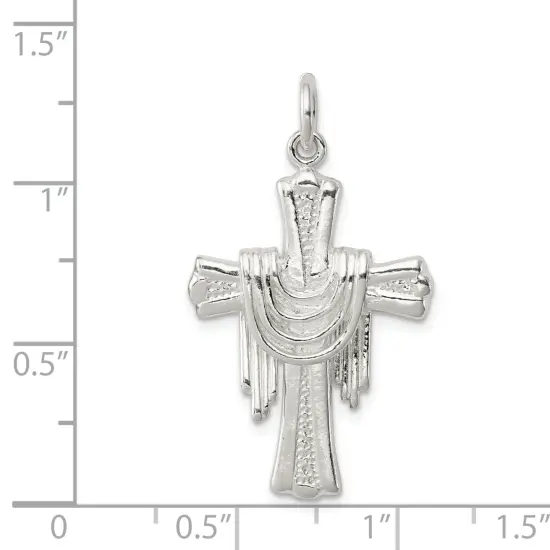 Sterling Silver Cross Charm Jewerly 30mm x 20mm {2}