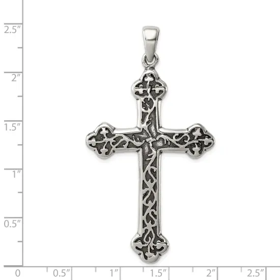 Sterling Silver Cross Pendant Jewerly 114.8mm x 61.8mm {2}