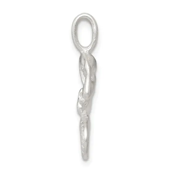 Sterling Silver Mermaid Charm Pendant FindingKing Jewerly 20mm x 12mm {3}